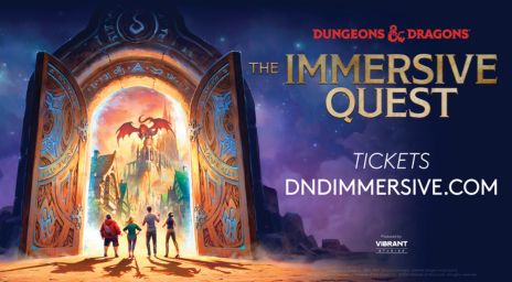 A group of people entering a world of Dungeons & Dragons: The Immersive Quest