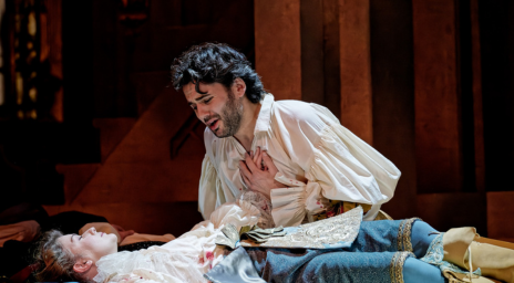Two men acting on the stage